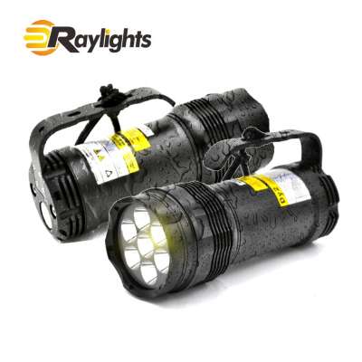 7 x T6 LED Professional scuba diving equipment 120m rechargeable led underwater lighting / scuba diving flashlight torch